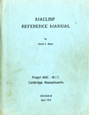 Cover of Moonual: David Moon's Maclisp Reference Manual, 1974